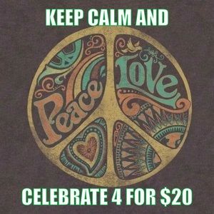 ALL TOPS 4 for $20 through April 30, 2019.